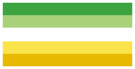 Aromantic allosexual flag.
